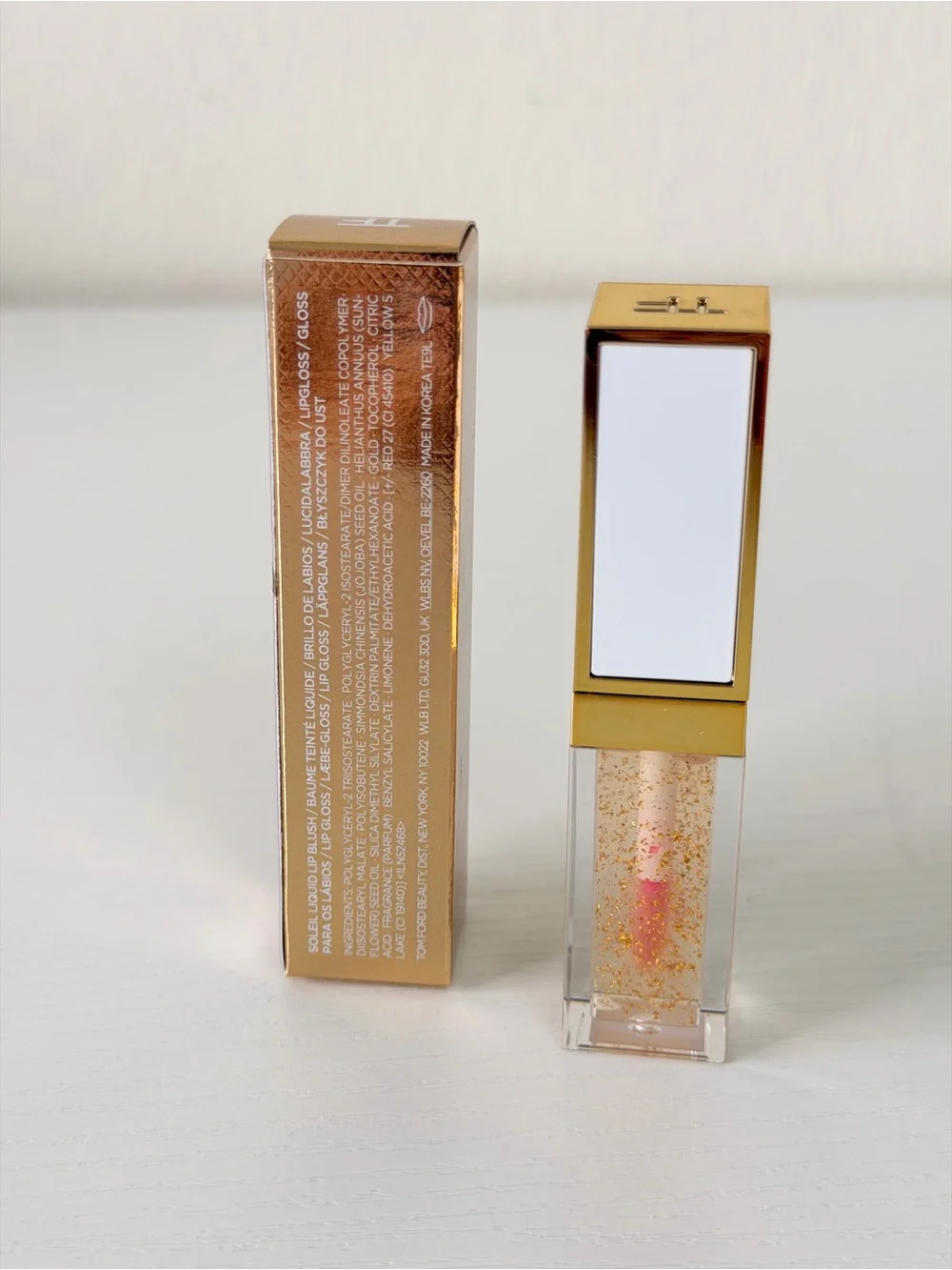Brand New Tom Ford Soleil Liquid Lip Blush — Gold with Pink Tint
